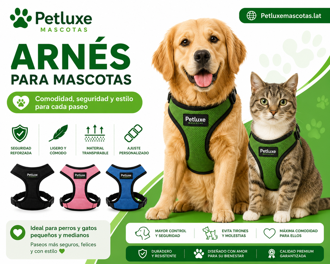 Arnés para mascotas
